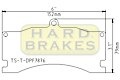 DPF7876 Titanium Brake Shim for Alcon, Mitsubishi EVO FQ