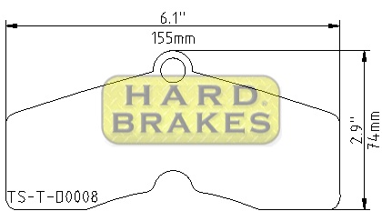 D8 Titanium Alloy Brake Heat Shield for Chevrolet Corvette, Camaro, Pontiac Firebird, Trans-Am - Click Image to Close