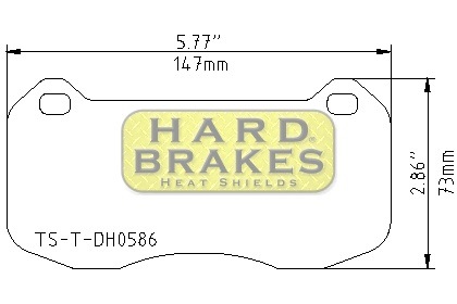 DH586 Titanium Brake Shims for AP Racing CP7040 Caliper - Click Image to Close