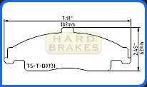 D731 Titanium Brake Heat Shield for C5 Corvette and C5 C6 Corvette Z06