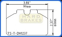 DH237 Titanium Brake Backing Plate for Wilwood, AP Racing, Outlaw...