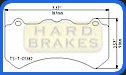 D1382 Titanium Shim Brake Backing Plates for CTS V, C63 AMG, R35 GT-R