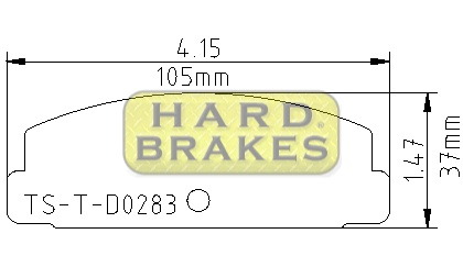 D283 Titanium Brake Shims Mazda RX-7 - Click Image to Close