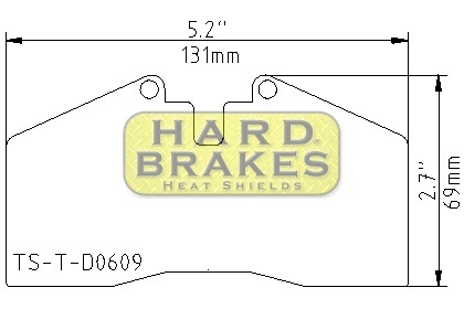 D609 Titanium Brake Heat Shields for Audi, Ferrari, Porsche, StopTech ST-40 Calipers - Click Image to Close