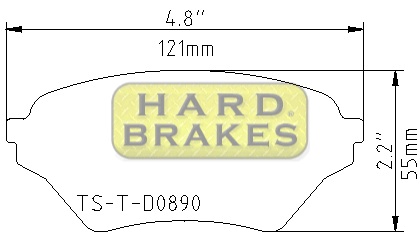 D890 Titanium Brake Heat Shield Shim for Mazda Miata with Sport Suspension - Click Image to Close
