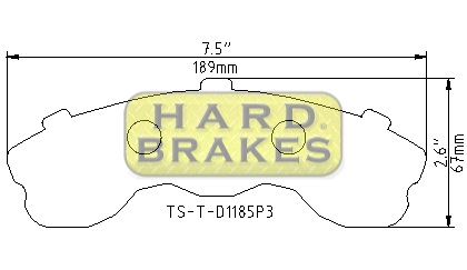 D1185P3 Titanium Shim Brake Backing Plate for Chevrolet Corvette C6 Z06 - Click Image to Close