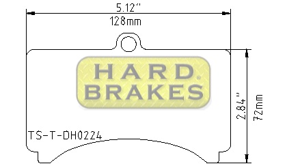 DH224 Titanium Alloy Brake Backing Plate for Alcon XF Caliper - Click Image to Close