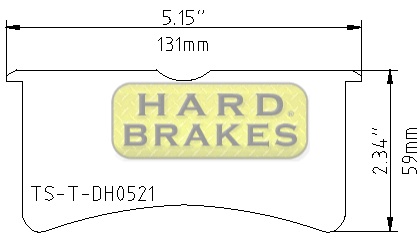 DH521 Titanium Brake Backing Plate for 