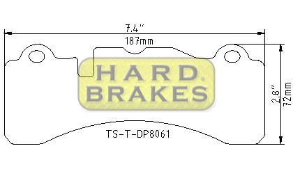 DP8061 Titanium Brake Heat Shield for Brembo GT Caliper, Pagid 8061, Pagid 8062 - Click Image to Close