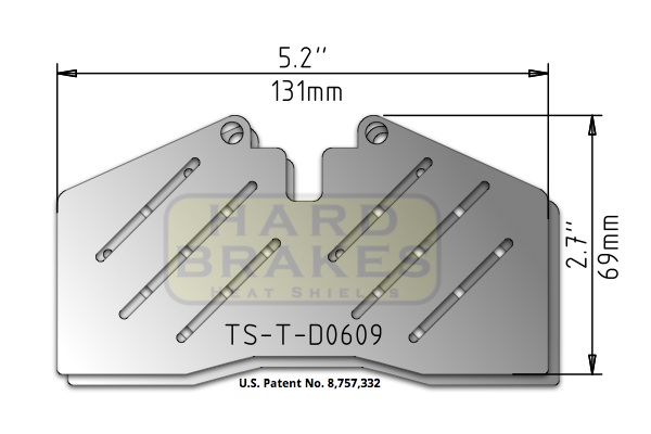 D609 Ventilated Titanium Brake Heat Shields for StopTech ST-40, Audi, Ferrari, Porsche - Click Image to Close