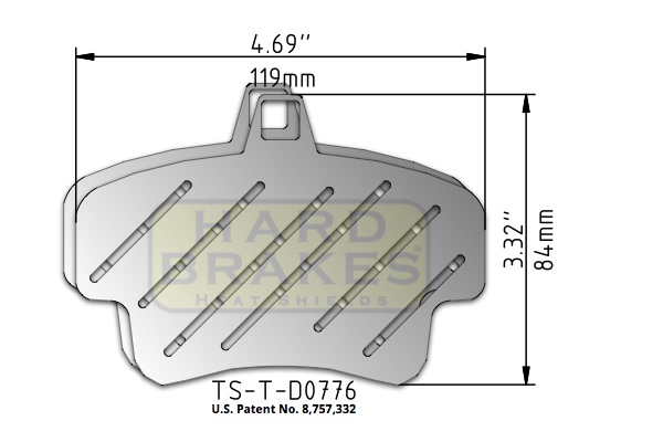 D776 Ventilated Titanium Heat Shields for Brakes on Porsche Cayman S, Boxster S, 911, 996, 997 - Click Image to Close