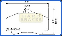 DP2474 Titanium Brake Heat Shields, Titanium Shims Porsche 996, Porsche 997