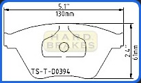 D394 Titanium Alloy Brake Heat Shield for Alfa Romeo, BMW E34, E36, E46, BMW 330i, M3, M5, Z3