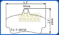 D738 Titanium Brake Heat Shield for Porsche Boxster, Cayman, 996, 997