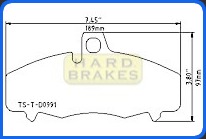 D991 Titanium Brake Heat Shield for Porsche 996 C4, GT2, GT3, 997 GT3, Turbo