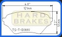 D890 Titanium Brake Heat Shield Shim for Mazda Miata with Sport Suspension