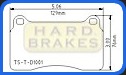 D1001 Titanium Brake Shim for Mitsubishi Evo, Subaru STi, Brembo, CTS-V, Acura TL, Volvo R