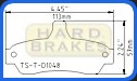 D1048 Titanium Brake Backing Plates for Pontiac GTO