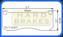 D1371 Titanium Shim Brake Backing Plates for BMW 135i