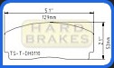 DH110 Titanium Brake Backing Plate for AP Racing Calipers